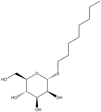 Octyl a-D-thiomannopyranoside Struktur