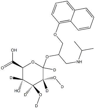 Propranolol D-glucuronide D6 Struktur