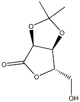 2,3-O-Isopropylidene-L-ribonic acid-1,4-lactone Struktur