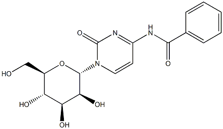 N4-Benzoyl-1-(a-D-mannopyranosyl)cytosine Struktur