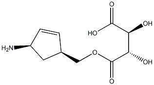 (1S,4R)-4-amino-2-cyclopentenyl-1-methanol D-tartrate Struktur