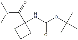 (1-Dimethylcarbamoyl-cyclobutyl)-carbamic acid tert-butyl ester Struktur