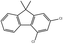 2,4-Dichloro-9,9-dimethyl-9H-fluorene Struktur