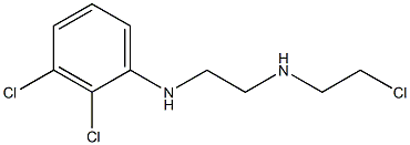 N-(2-Chloro-ethyl)-N'-(2,3-dichloro-phenyl)-ethane-1,2-diamine Struktur