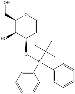 3-O-tert-Butyldiphenylsilyl-D-galactal Struktur