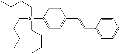 Tributyl-(4-styryl-phenyl)-stannane Struktur