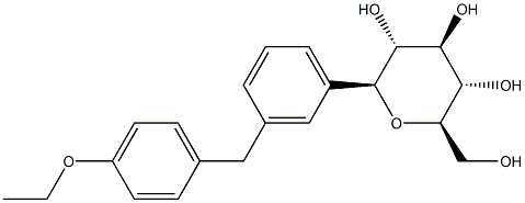 (2S,3R,4R,5S,6R)-2-(3-(4-ethoxybenzyl)phenyl)-6-(hydroxyl methyl)tetrahydro-2H-pyran-3,4,5-triol Struktur