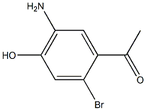 1-(5-Amino-2-bromo-4-hydroxy-phenyl)-ethanone Struktur