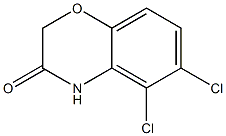 5,6-Dichloro-4H-benzo[1,4]oxazin-3-one Struktur