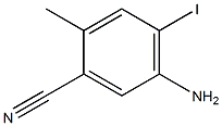 5-Amino-4-iodo-2-methyl-benzonitrile Struktur