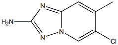 6-Chloro-7-methyl-[1,2,4]triazolo[1,5-a]pyridin-2-ylamine Struktur