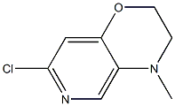 7-Chloro-4-methyl-3,4-dihydro-2H-pyrido[4,3-b][1,4]oxazine Struktur