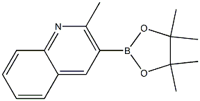 2-methyl-3-(4,4,5,5-tetramethyl-1,3,2-dioxaborolan-2-yl)quinoline Struktur