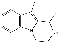 1,10-dimethyl-1,2,3,4-tetrahydropyrazino[1,2-a]indole Struktur