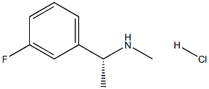 (R)-N-[1-(3-FLUOROPHENYL)ETHYL]METHYLAMINE HCl Struktur