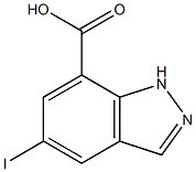 5-Iodo-1H-indazole-7-carboxylic acid Struktur