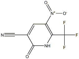 5-Nitro-2-oxo-6-trifluoromethyl-1,2-dihydro-pyridine-3-carbonitrile Struktur