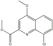 8-Chloro-4-methoxy-quinoline-2-carboxylic acid methyl ester Struktur