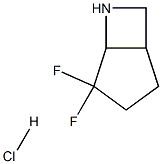 4,4-difluoro-6-azabicyclo[3.2.0]heptane hydrochloride Struktur