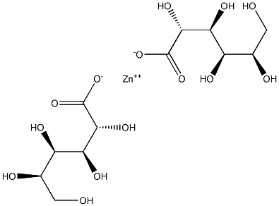 Zinc gluconate Struktur