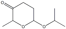 Dihydro-2-methyl-6-(1-methylethoxy)-2H0pyran-3(4H)-one Struktur