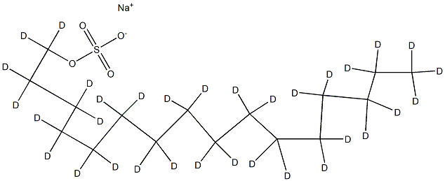 Sodium n-hexadecyl-d33 sulfate Struktur