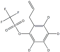 1,1,1-Trifluoromethanesulfonic Acid 2-(2-Propen-1-yl)phenyl Ester-d4 Struktur