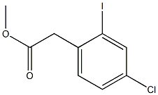 4-Chloro-2-iodobenzeneacetic Acid Methyl Ester Struktur