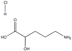 5-Amino-2-hydroxyvaleric Acid Hydrochloride Struktur