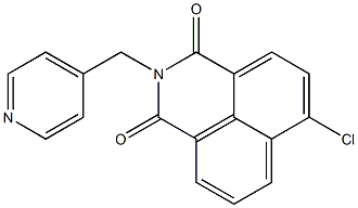 6-Chloro-2-(4-pyridinylmethyl)-1H-benz[de]isoquinoline-1,3(2H)-dione Struktur