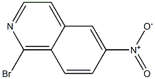 1-Bromo-6-nitro-isoquinoline Struktur