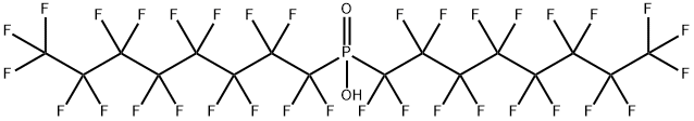 Bis(heptadecafluorooctyl)phosphinic Acid Struktur