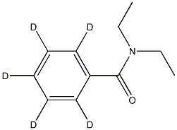 N,N-Diethylbenzamide-d5 Struktur