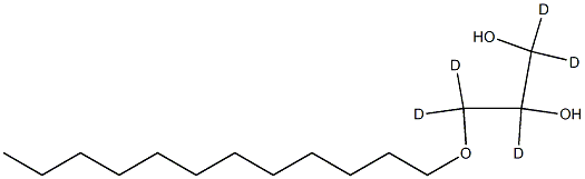 1-O-Dodecyl-rac-glycerol-d5 Struktur