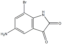 5-Amino-7-bromo-1H-indole-2,3-dione Struktur