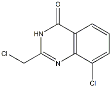 8-Chloro-2-chloromethyl-3H-quinazolin-4-one Struktur