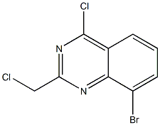 8-Bromo-4-chloro-2-chloromethyl-quinazoline Struktur