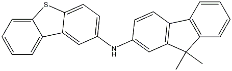 N-(9,9-dimethyl-9H-fluoren-2-yl)dibenzo[b,d]thiophen-2-amine Struktur