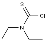 N,N-diethylaminothioformyl chloride Struktur