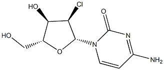 2'-Chloro-2'-deoxycytidine Struktur