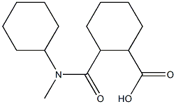 2-(CYCLOHEXYL-METHYL-CARBAMOYL)-CYCLOHEXANECARBOXYLIC ACID Struktur