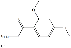 2-(2,4-DIMETHOXY-PHENYL)-2-OXO-ETHYL-AMMONIUM, CHLORIDE Struktur