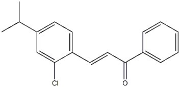 4Isopropyl-2-ChloroChalcone Struktur