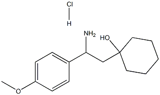 1-[(2-Amino)-(4-MethoxyPhenyl)Ethyl]CyclohexanolHcl Struktur