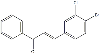 3-Chloro-4BromoChalcone Struktur