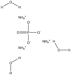 Ammonium phosphate trihydrate Struktur