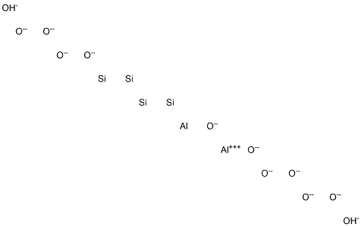 Dialuminum tetrasilicon decaoxide dihydroxide Struktur