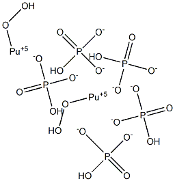 Dioxyplutonium(VI) hydrogen orthophosphate Struktur