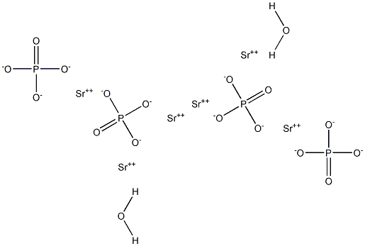 Hexastrontium phosphate dihydrate Struktur