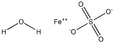 Iron(II) sulfate monohydrate Struktur